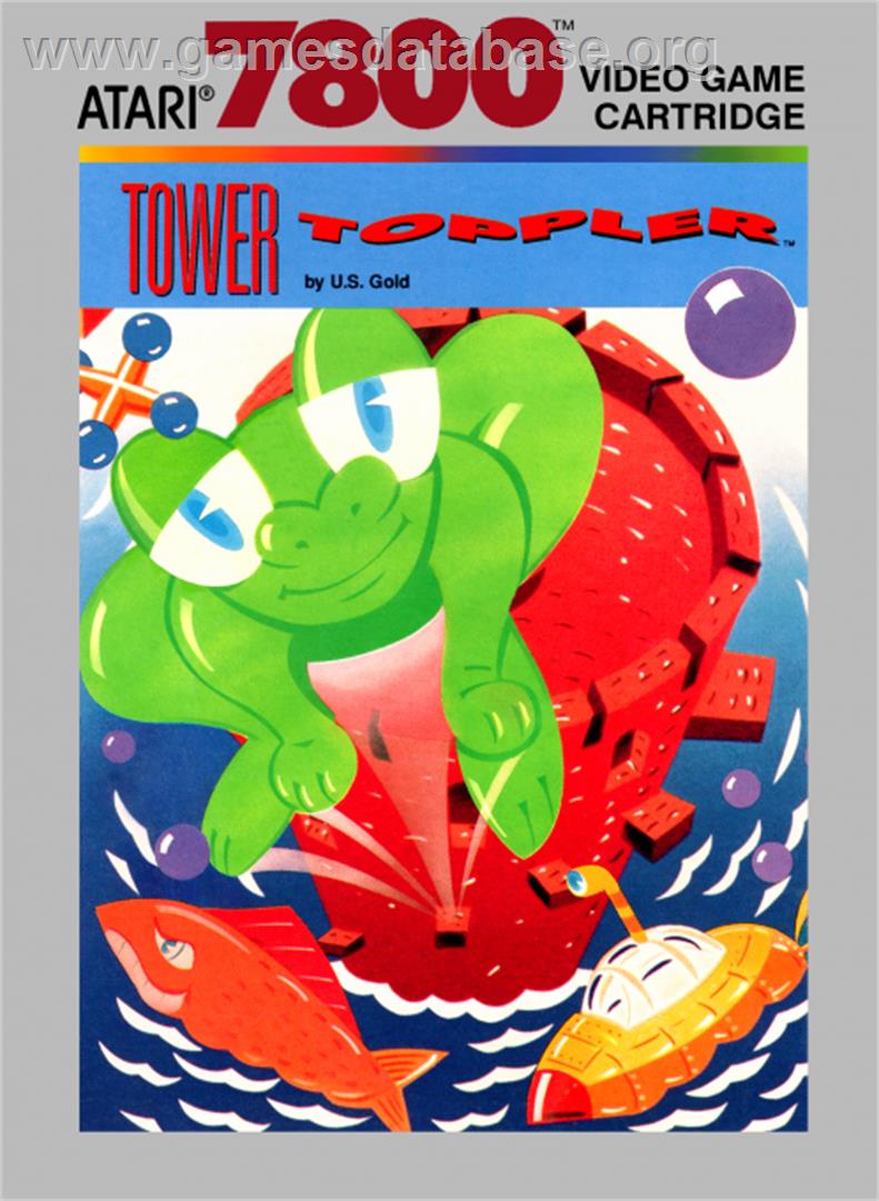 Tower Toppler - Atari 7800 - Artwork - Box
