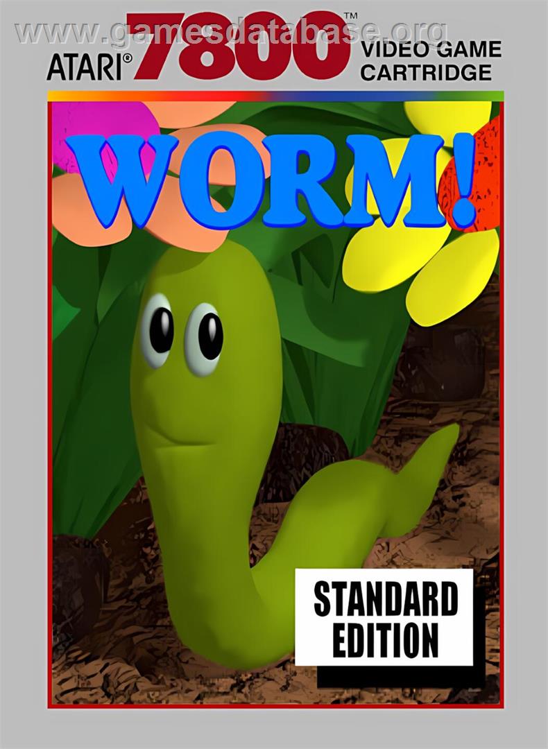 Worm! - Atari 7800 - Artwork - Box