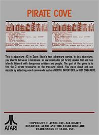 Box back cover for Pirate Cove on the Atari 7800.