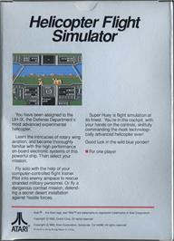 Box back cover for Super Huey UH-IX on the Atari 7800.
