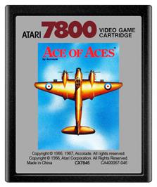 Cartridge artwork for Ace of Aces on the Atari 7800.