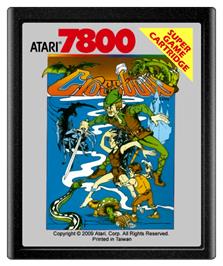 Cartridge artwork for Crossbow on the Atari 7800.