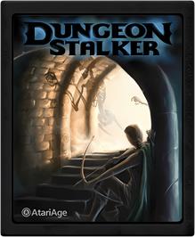 Cartridge artwork for Dungeon Stalker on the Atari 7800.