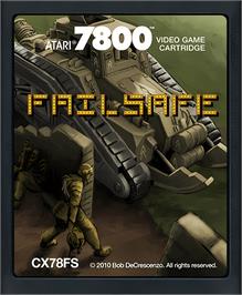 Cartridge artwork for Failsafe on the Atari 7800.