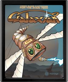 Cartridge artwork for Galaxian on the Atari 7800.