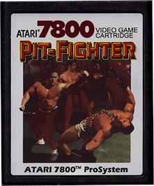 Cartridge artwork for Pit Fighter on the Atari 7800.
