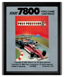 Cartridge artwork for Pole Position II on the Atari 7800.