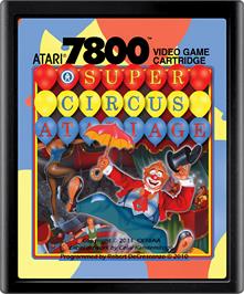 Cartridge artwork for Super Circus AtariAge on the Atari 7800.