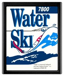 Cartridge artwork for Water Ski on the Atari 7800.