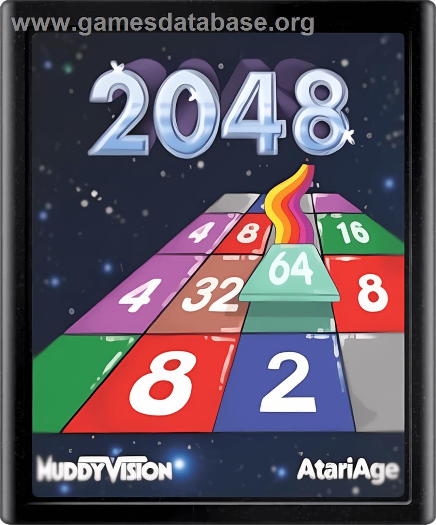 2048 - Atari 7800 - Artwork - Cartridge
