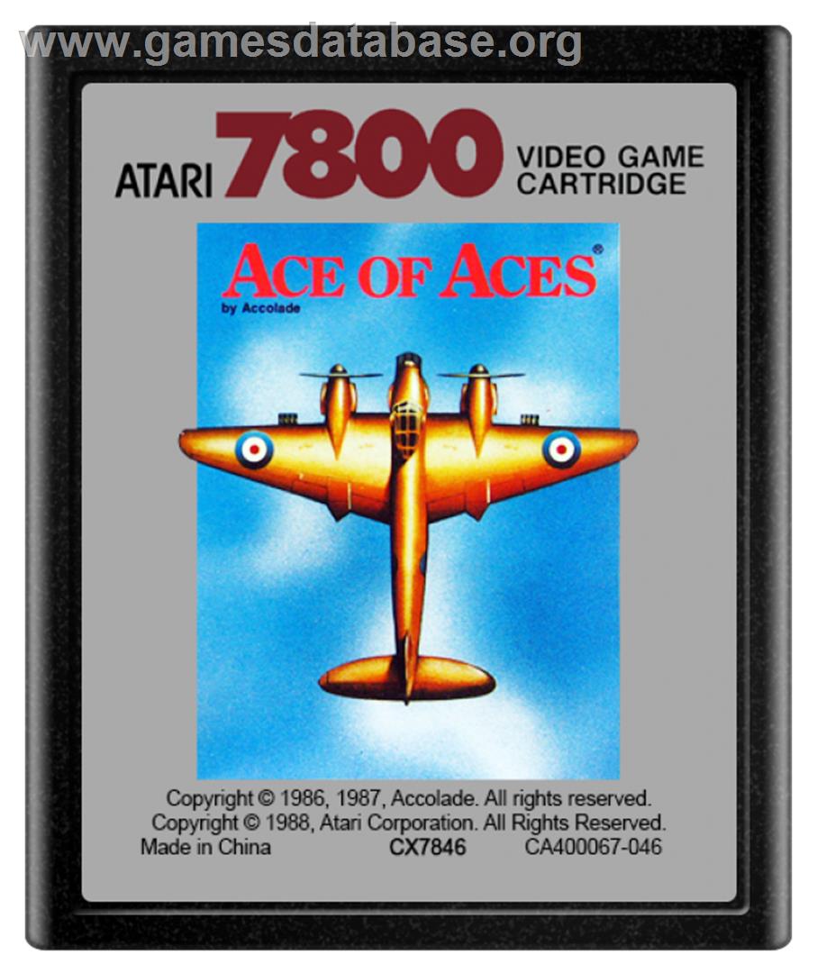 Ace of Aces - Atari 7800 - Artwork - Cartridge