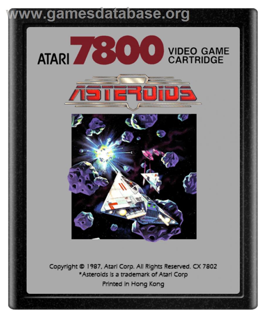 Asteroids - Atari 7800 - Artwork - Cartridge