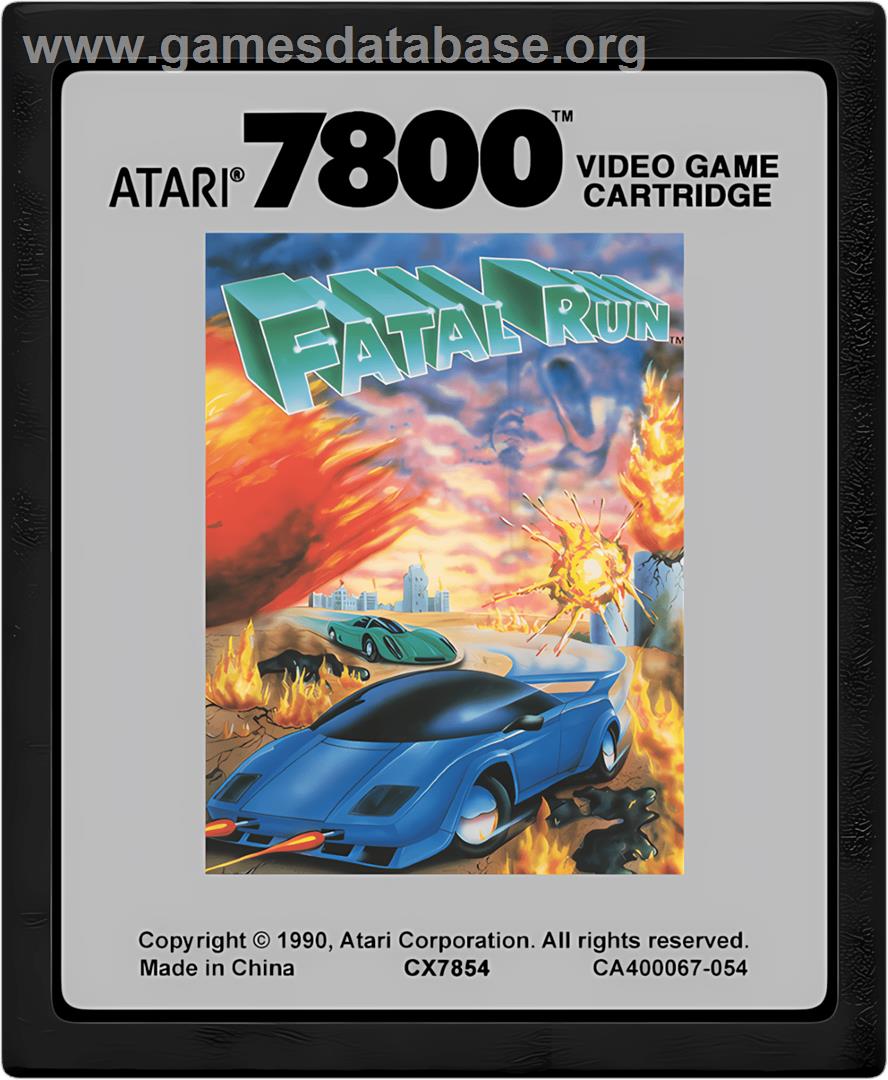 Fatal Run - Atari 7800 - Artwork - Cartridge