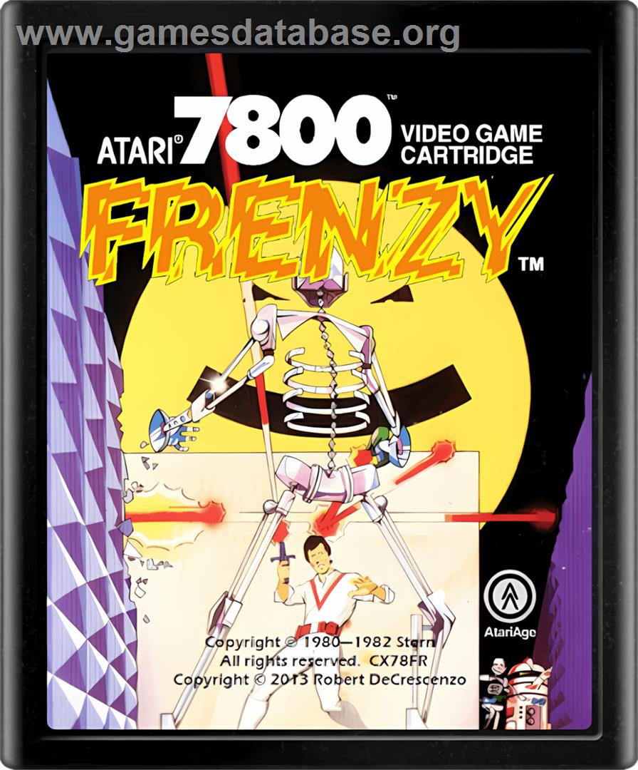 Frenzy - Atari 7800 - Artwork - Cartridge