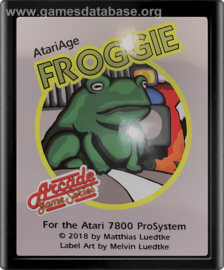 Froggie - Atari 7800 - Artwork - Cartridge