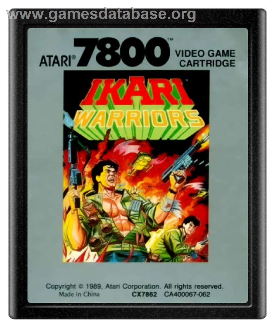 Ikari Warriors - Atari 7800 - Artwork - Cartridge