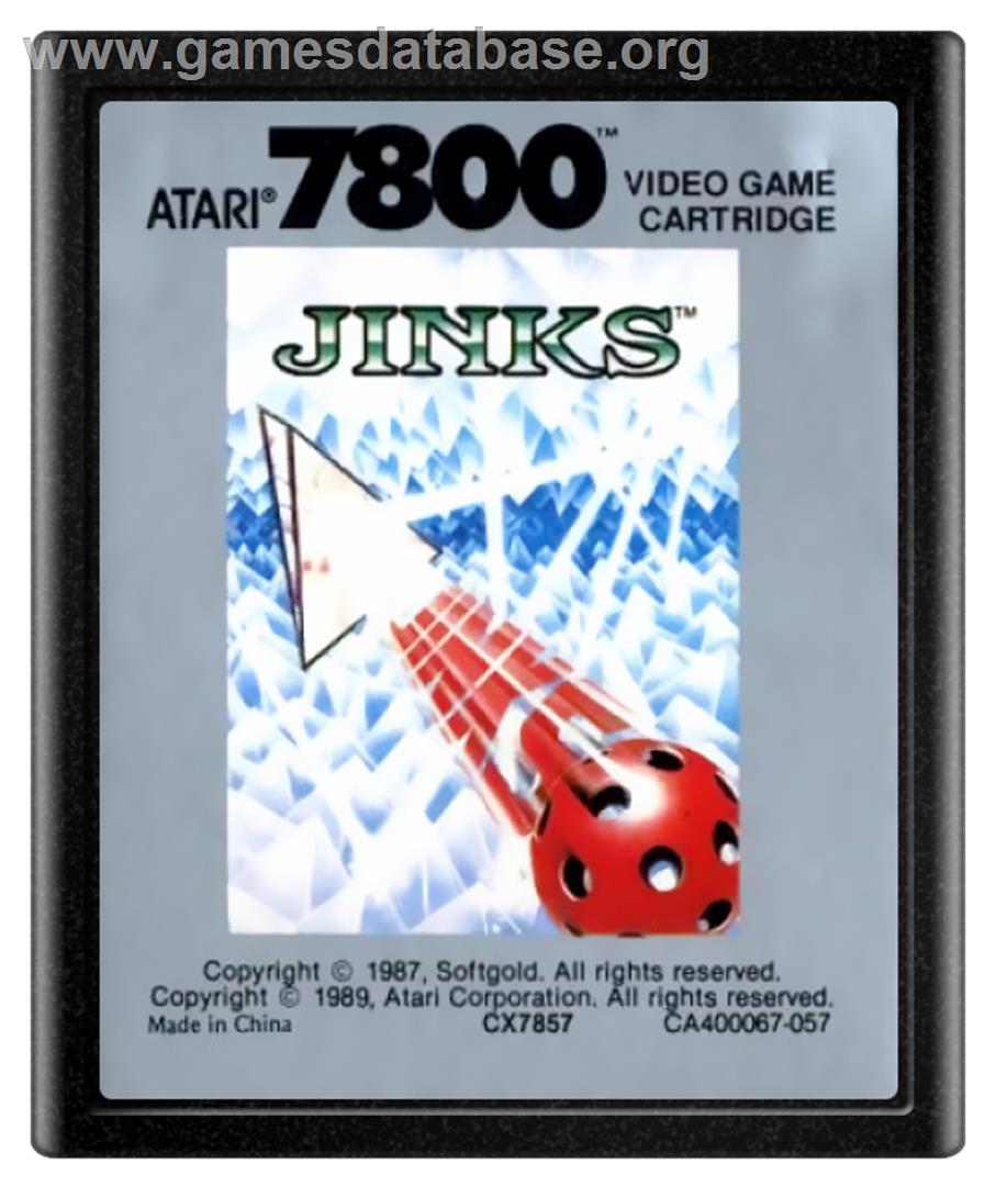 Jinks - Atari 7800 - Artwork - Cartridge