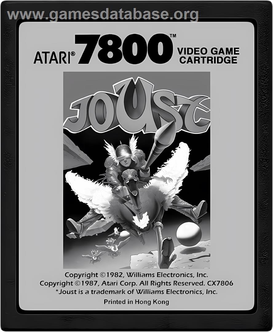 Joust - Atari 7800 - Artwork - Cartridge