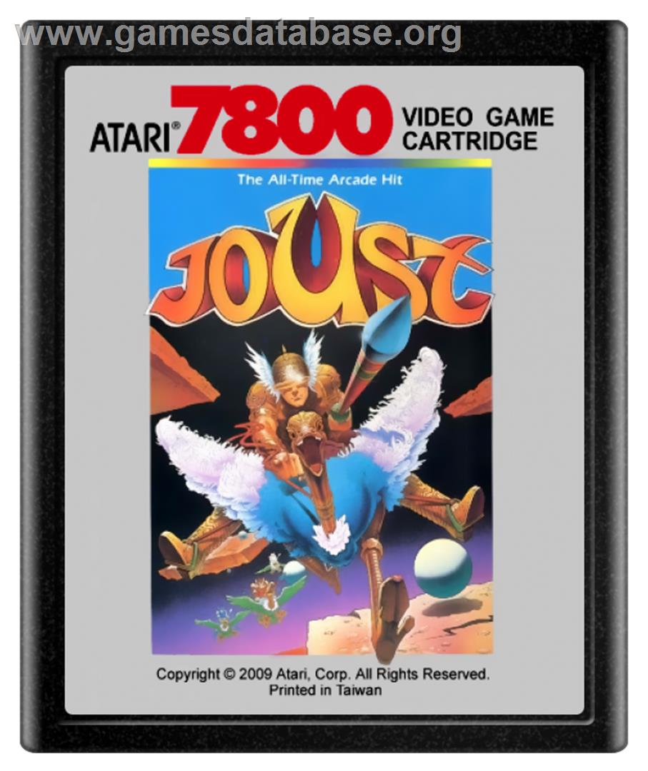 Joust - Atari 7800 - Artwork - Cartridge