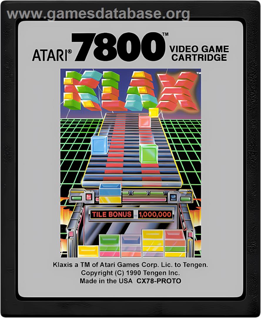 Klax - Atari 7800 - Artwork - Cartridge
