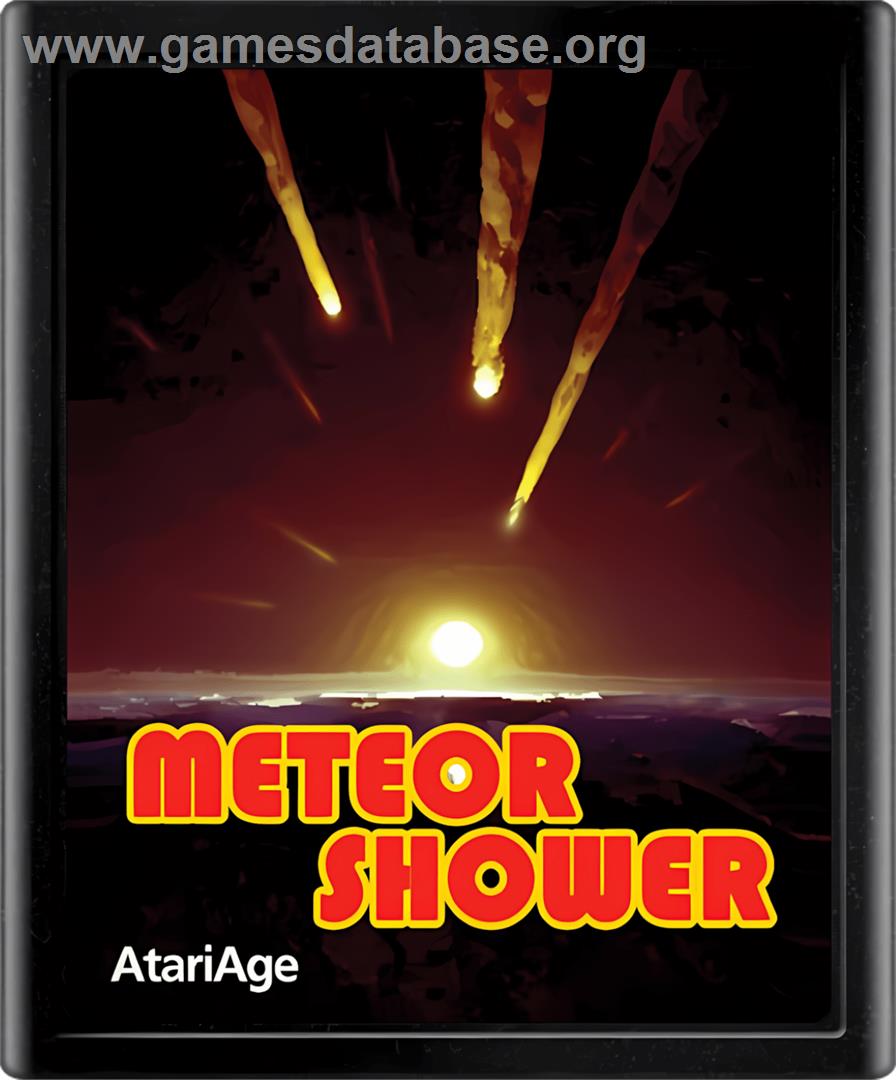Meteor Shower - Atari 7800 - Artwork - Cartridge