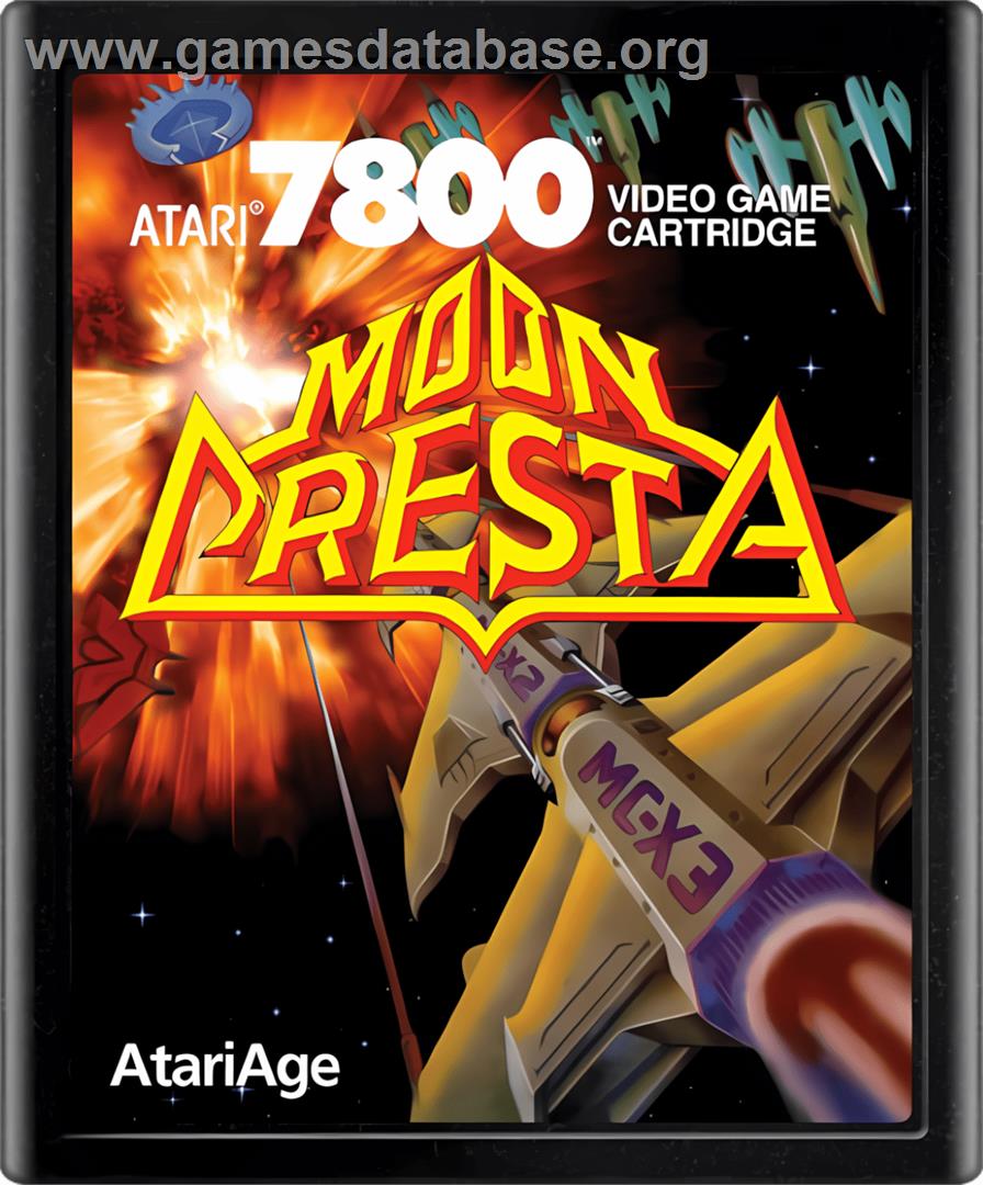 Moon Cresta - Atari 7800 - Artwork - Cartridge