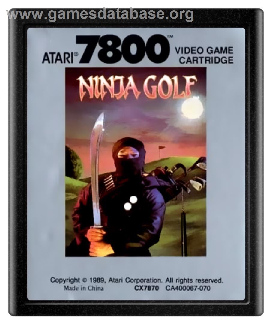 Ninja Golf - Atari 7800 - Artwork - Cartridge