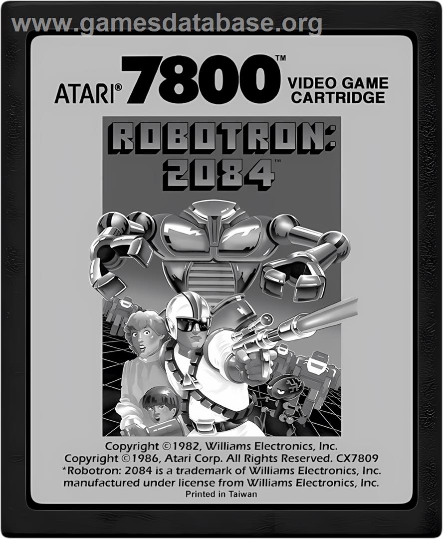 Robotron - 2084 - Atari 7800 - Artwork - Cartridge