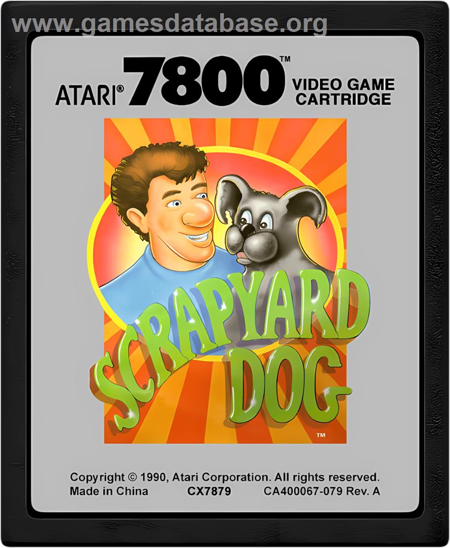Scrapyard Dog - Atari 7800 - Artwork - Cartridge