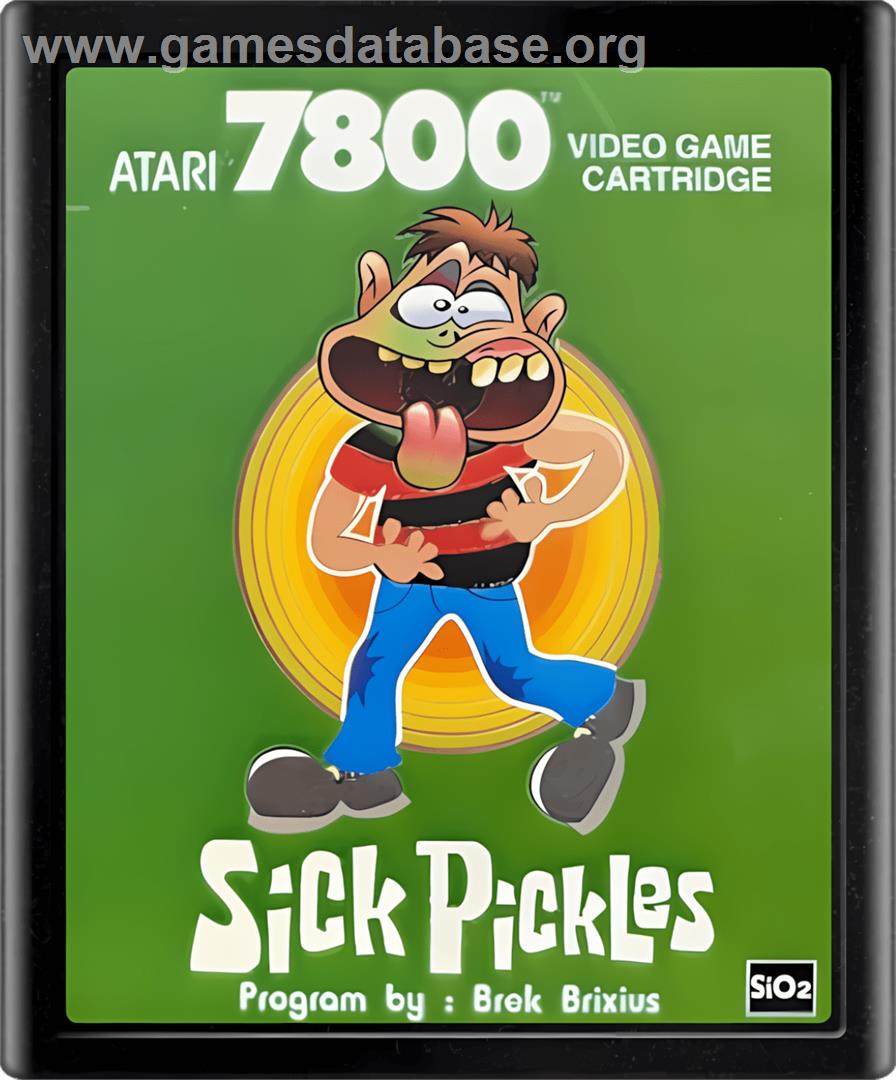 Sick Pickles - Atari 7800 - Artwork - Cartridge