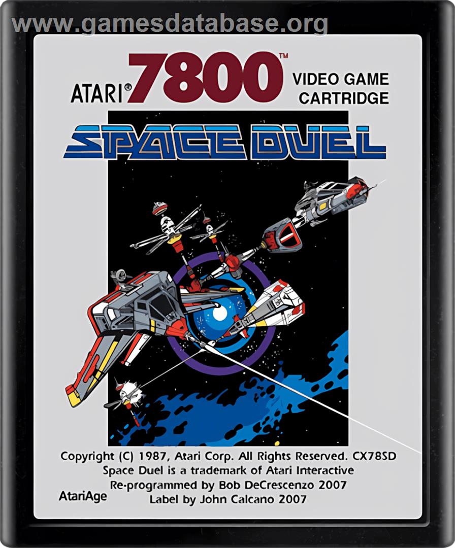 Space Duel - Atari 7800 - Artwork - Cartridge