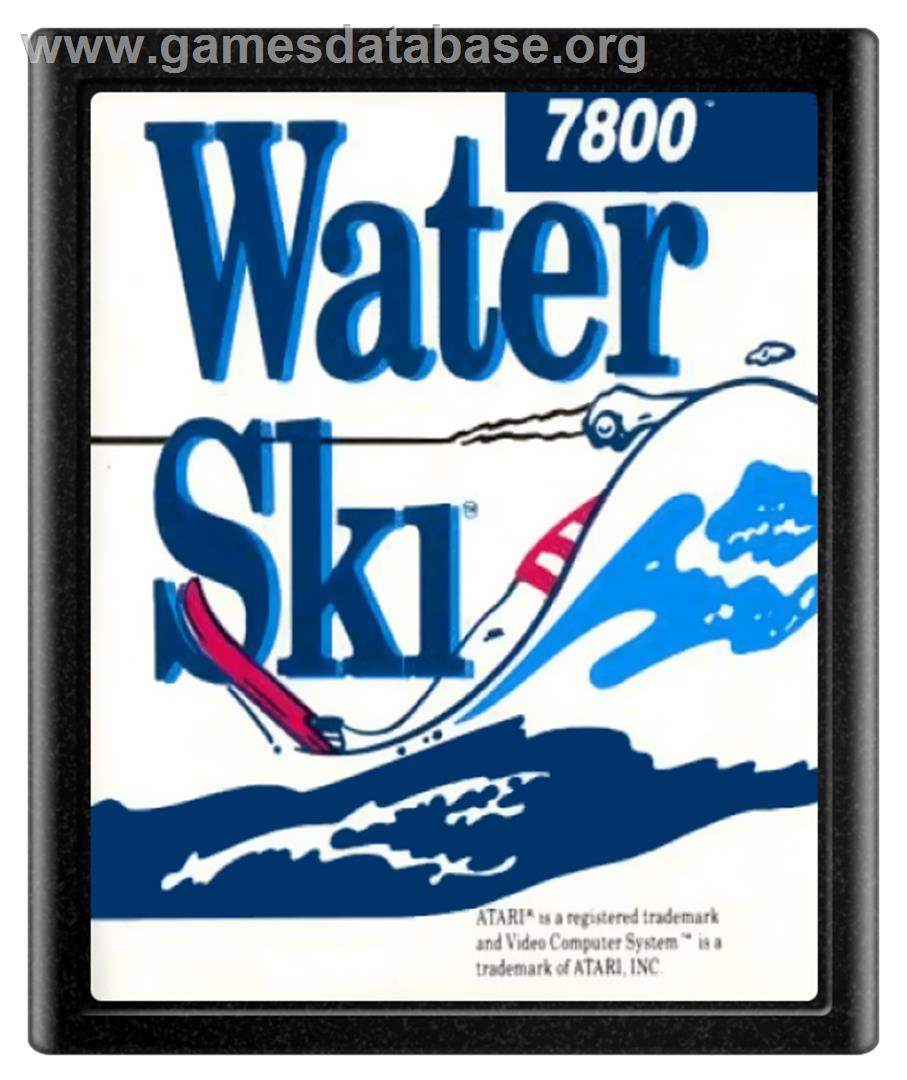 Water Ski - Atari 7800 - Artwork - Cartridge