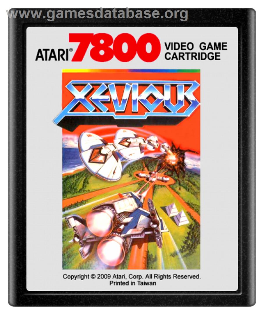 Xevious - Atari 7800 - Artwork - Cartridge