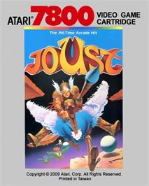 Top of cartridge artwork for Joust on the Atari 7800.