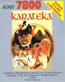 Top of cartridge artwork for Karateka on the Atari 7800.