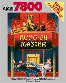 Top of cartridge artwork for Kung-Fu Master on the Atari 7800.