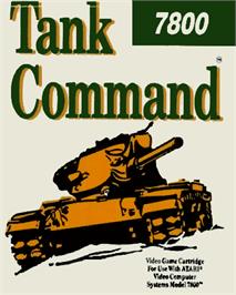 Top of cartridge artwork for Tank Command on the Atari 7800.