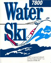 Top of cartridge artwork for Water Ski on the Atari 7800.
