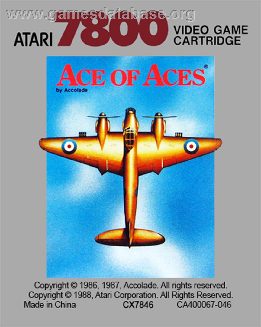 Ace of Aces - Atari 7800 - Artwork - Cartridge Top