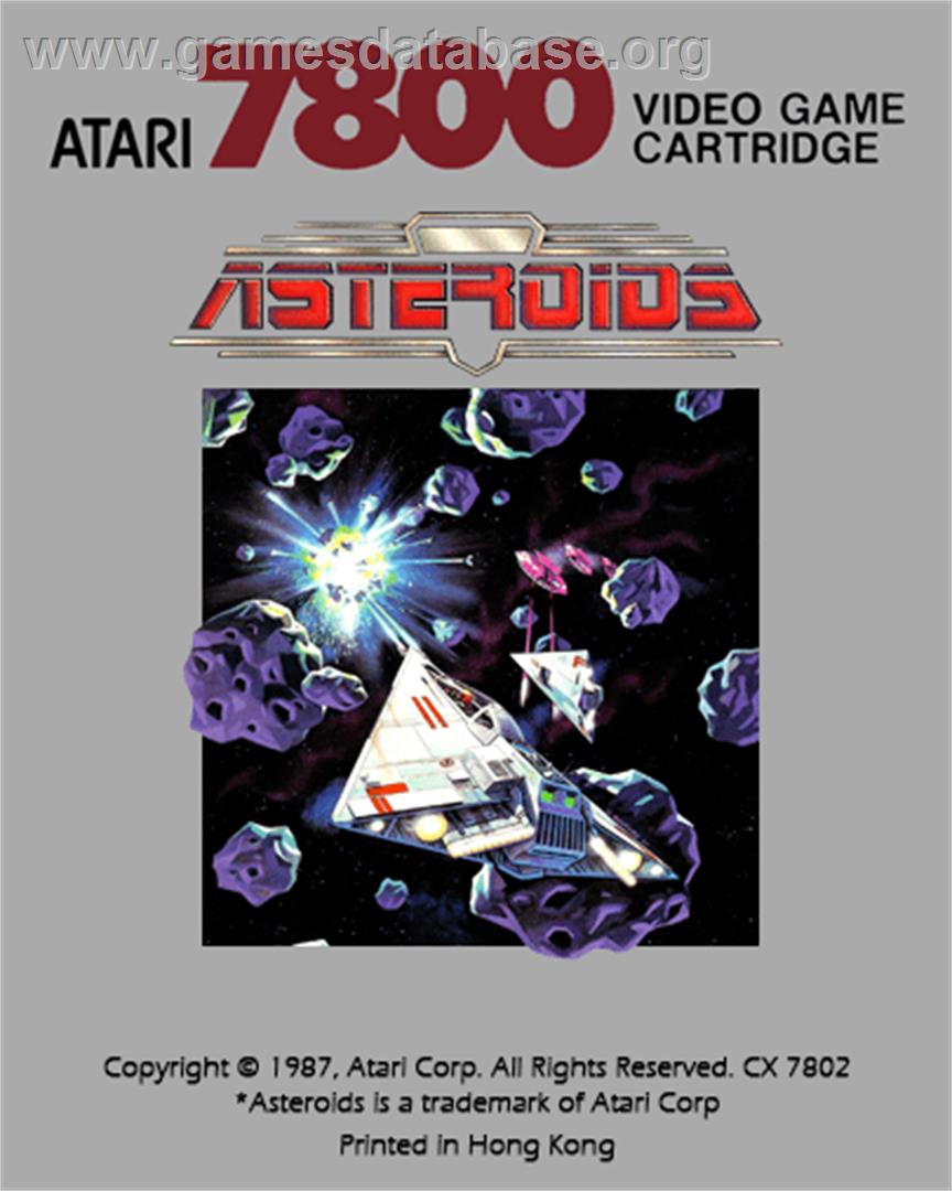 Asteroids - Atari 7800 - Artwork - Cartridge Top