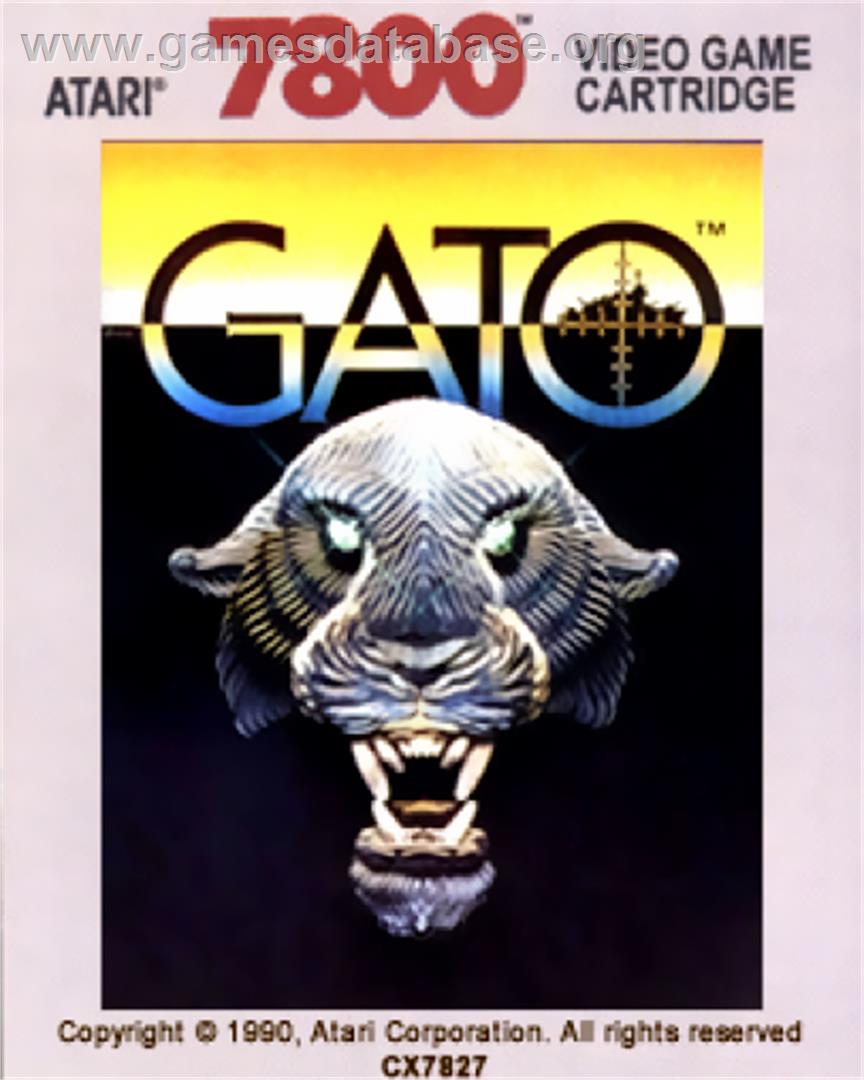 Gato - Atari 7800 - Artwork - Cartridge Top