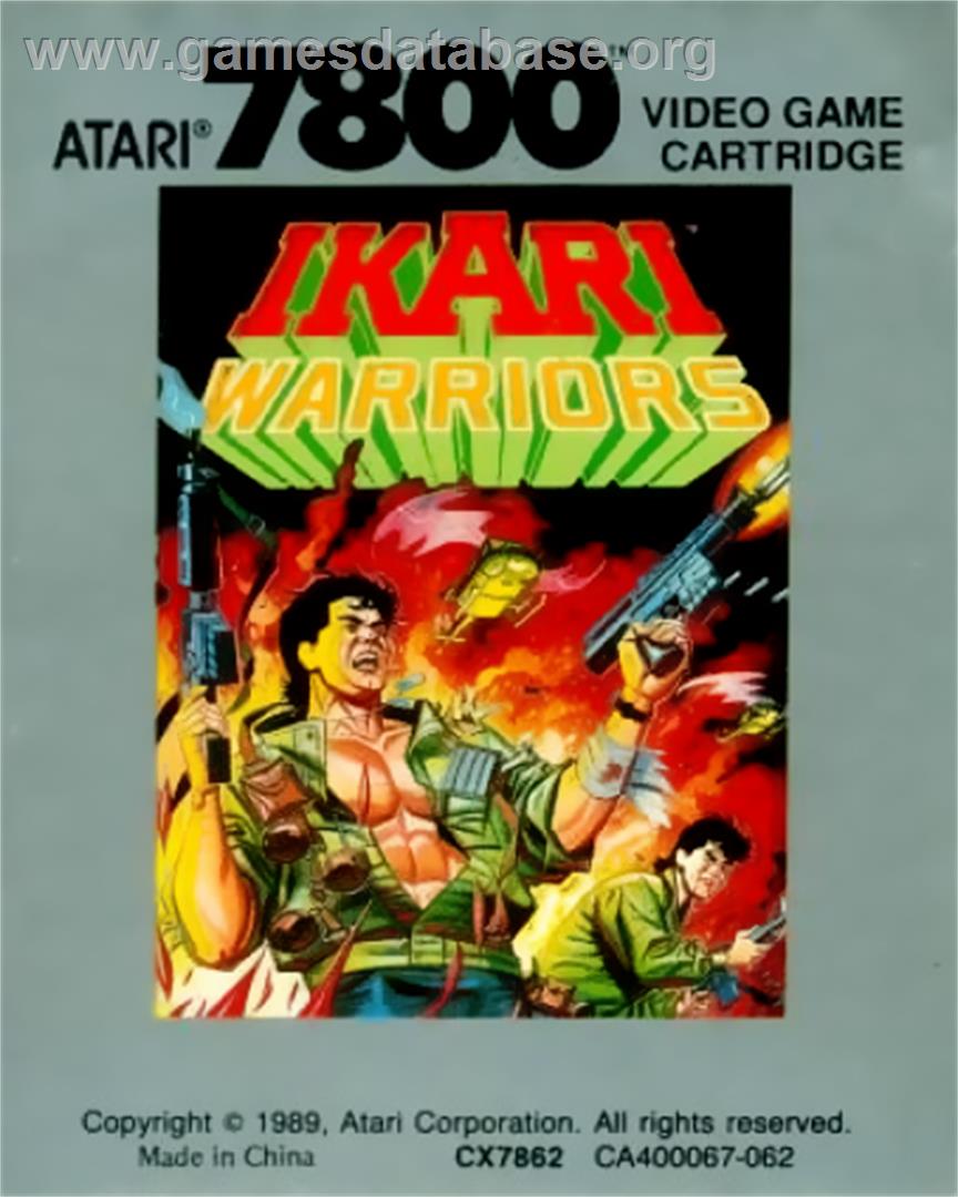 Ikari Warriors - Atari 7800 - Artwork - Cartridge Top