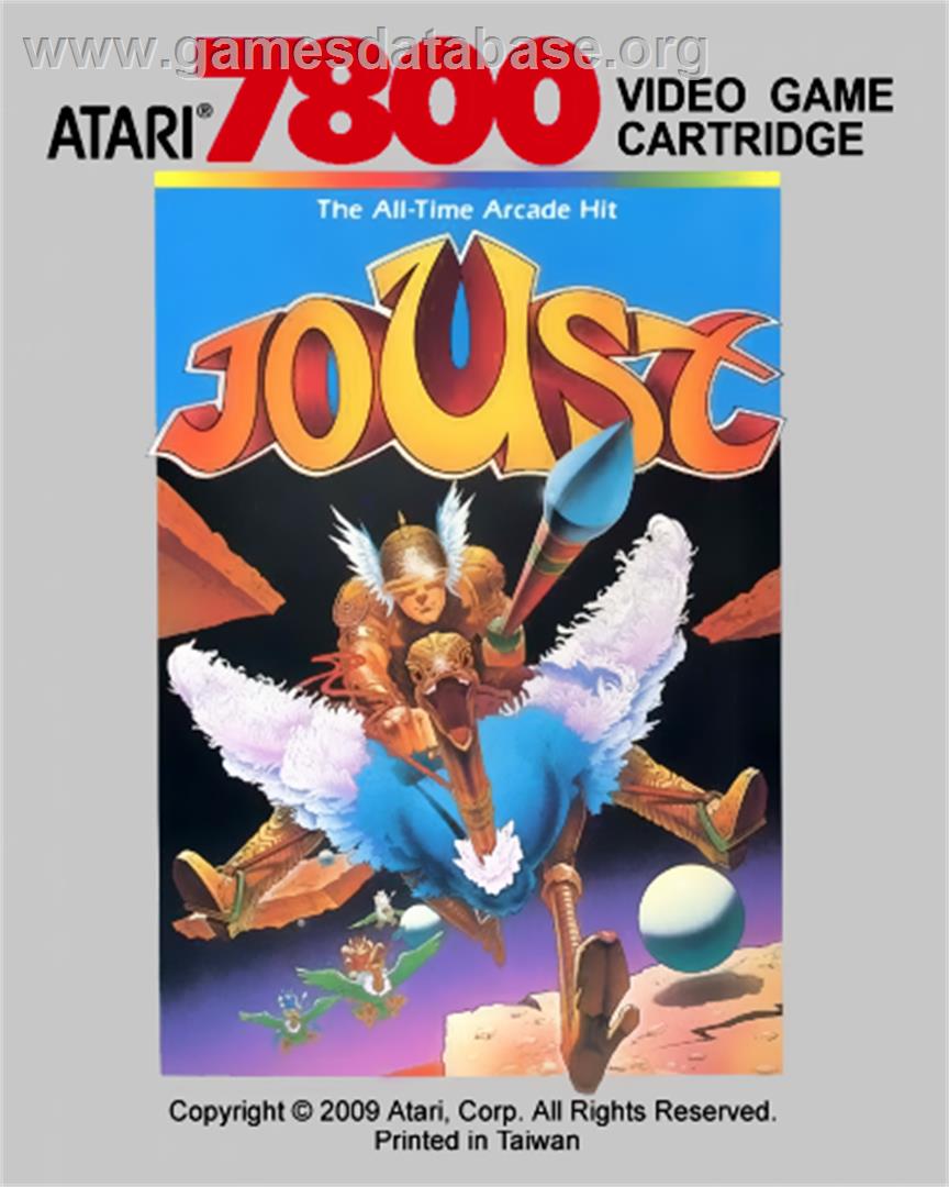 Joust - Atari 7800 - Artwork - Cartridge Top