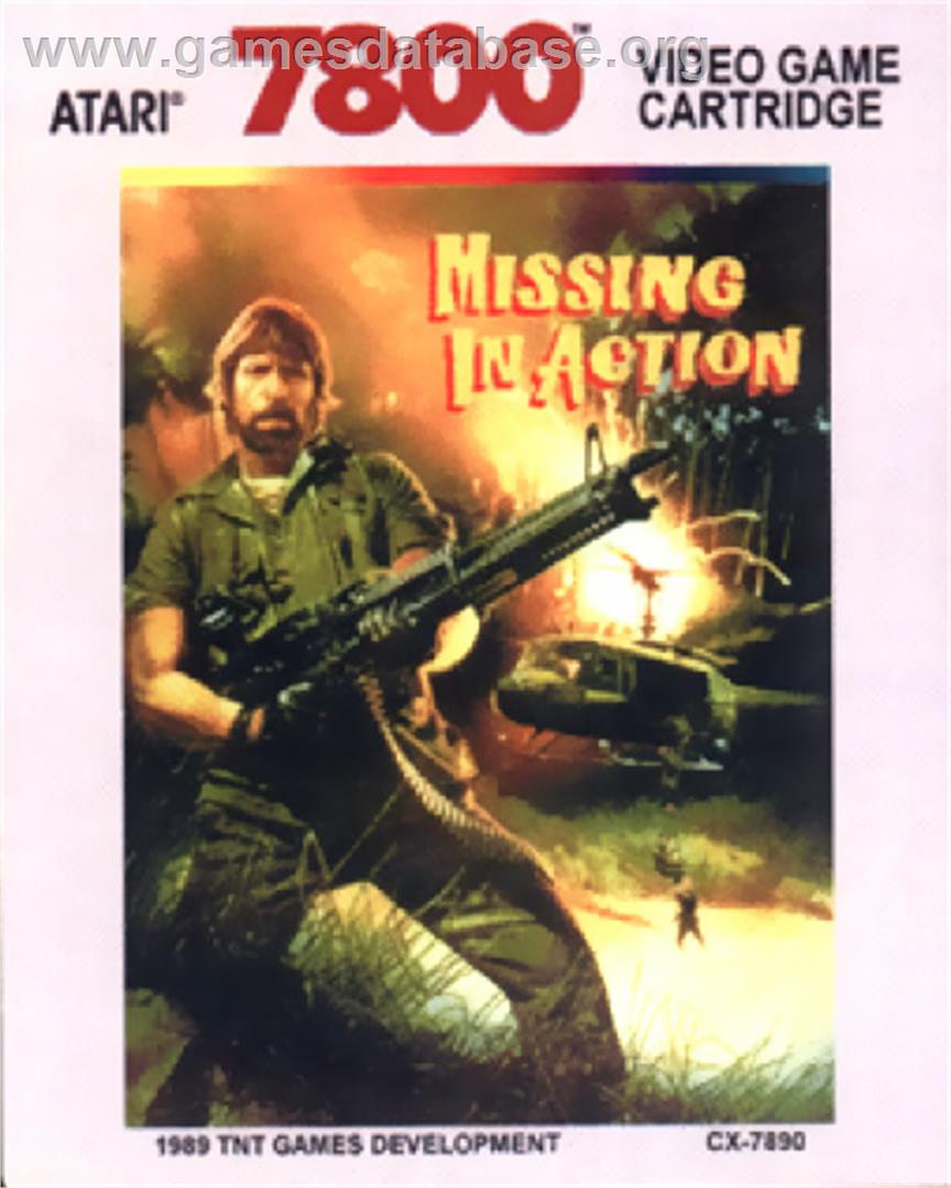 Missing In Action - Atari 7800 - Artwork - Cartridge Top