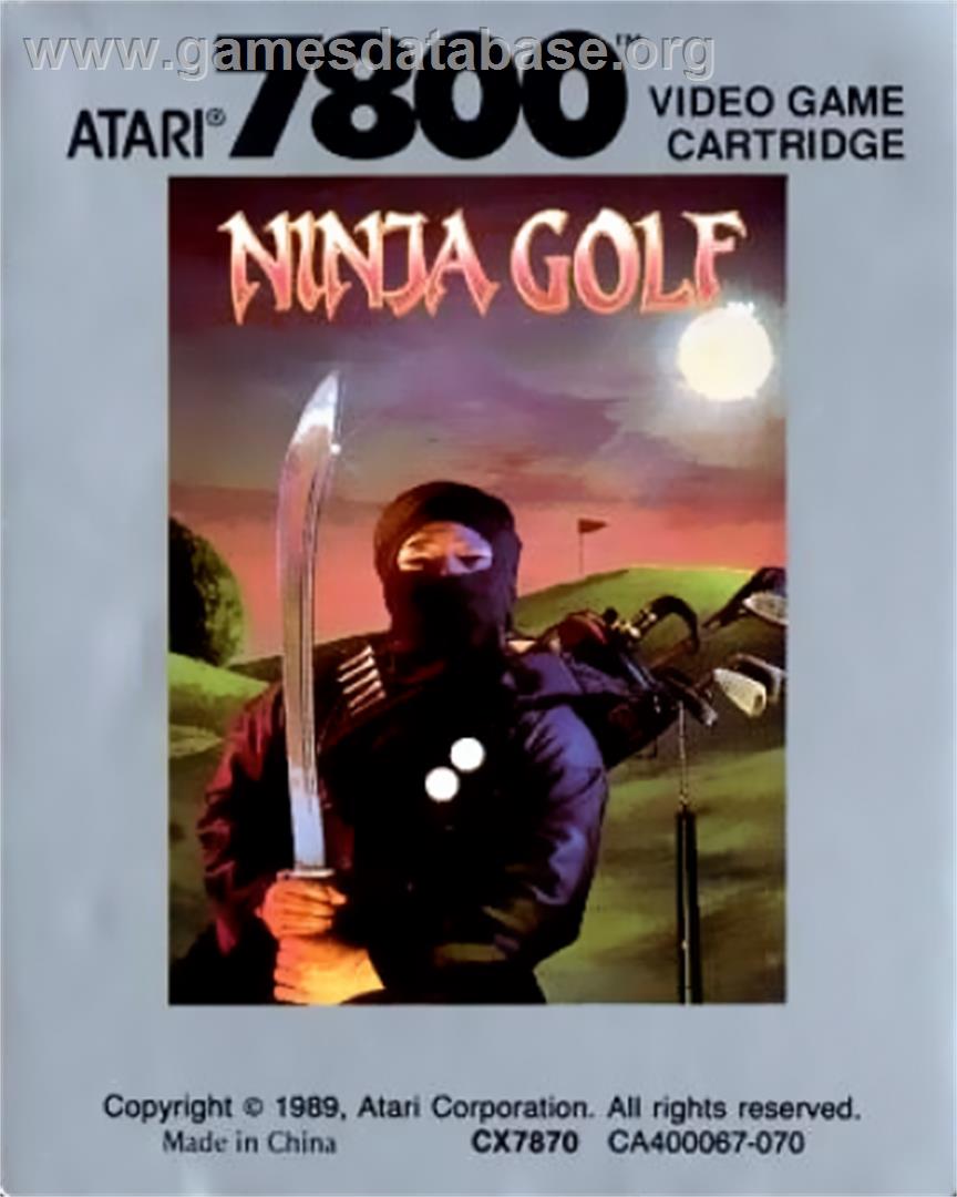 Ninja Golf - Atari 7800 - Artwork - Cartridge Top