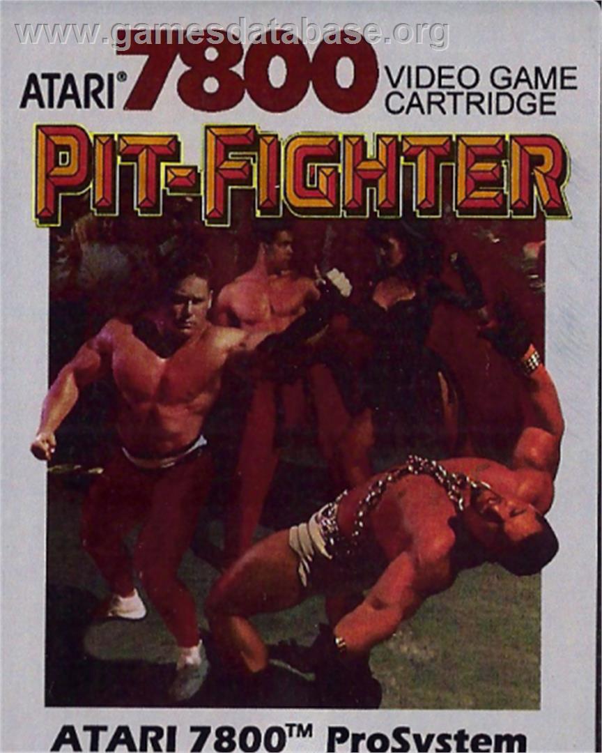 Pit Fighter - Atari 7800 - Artwork - Cartridge Top