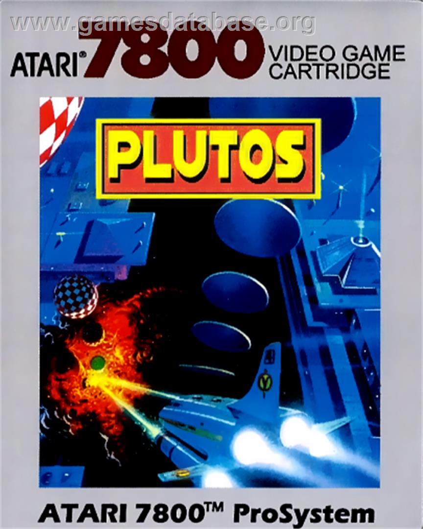 Plutos - Atari 7800 - Artwork - Cartridge Top