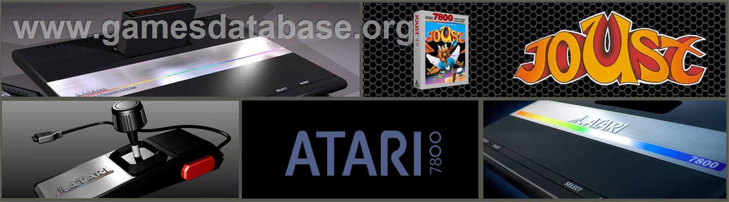 Joust - Atari 7800 - Artwork - Marquee