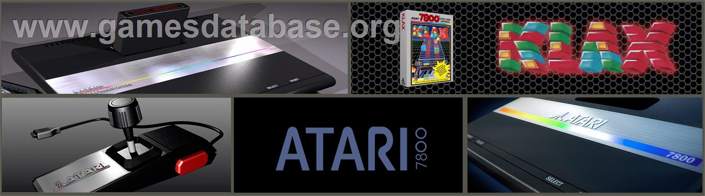 Klax - Atari 7800 - Artwork - Marquee