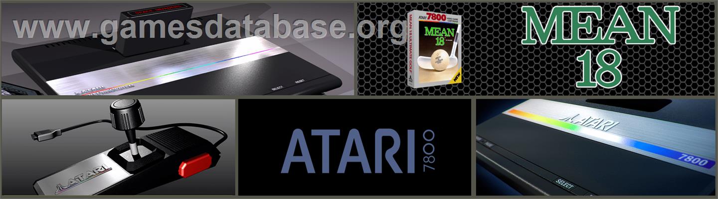 Mean 18 - Atari 7800 - Artwork - Marquee